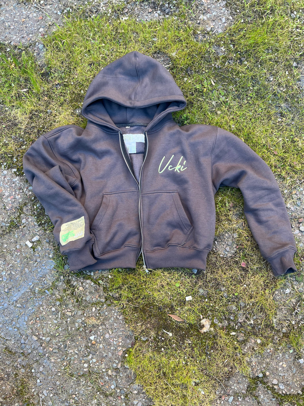 "PREME ENPRESYON" Grey hoodie